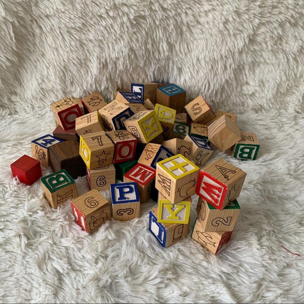 Wooden Alphabet Blocks